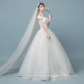 2019 Elegant Girls Bridal Dress Ball Gown Beaded Pearls Embroidery Flowers Floor Length Imperial Bridal gown Wedding Dresses